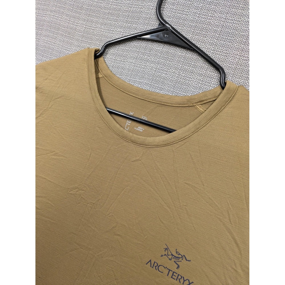 Arc'teryx Shirt Mens 2XL Beige Short Sleeve Tee Lightweight Crewneck Outdoor